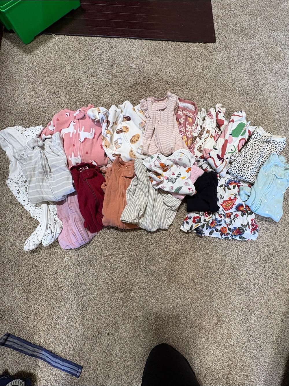 Mixed Baby/Toddler Clothing Lot - Pastel & Floral Prints